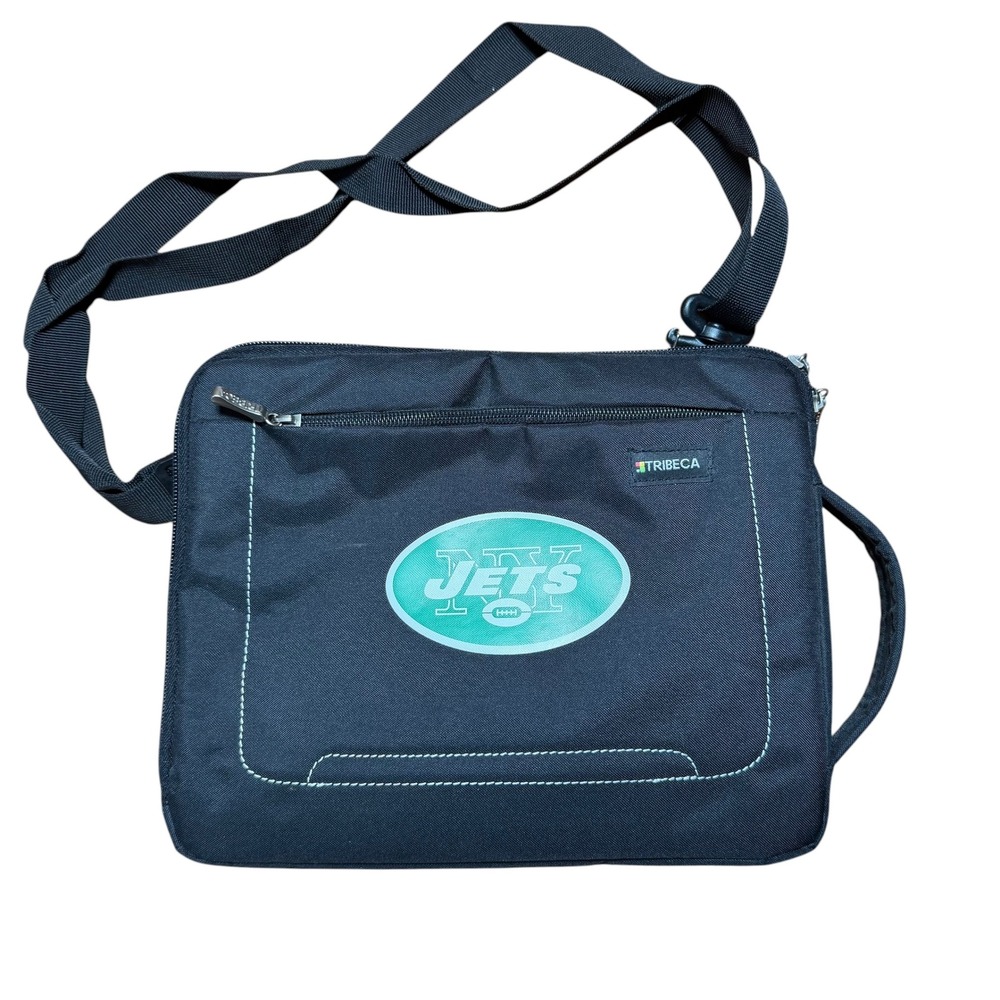 Tribeca Laptop Tablet Bag Unisex OS Black NY Jets NFL Messenger Crossbody